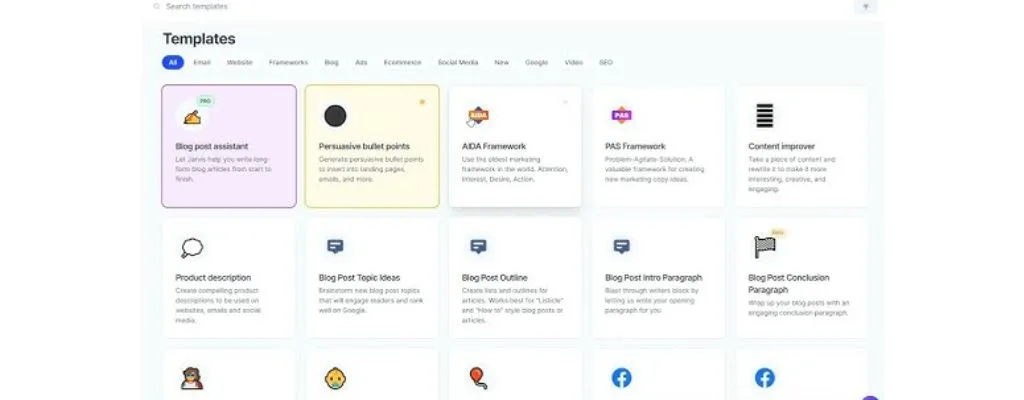 Jasper AI, INC Screenshot Tool