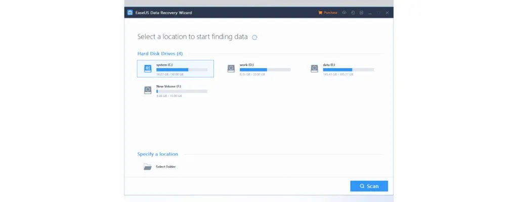 EaseUS Data Recovery Wizard Software