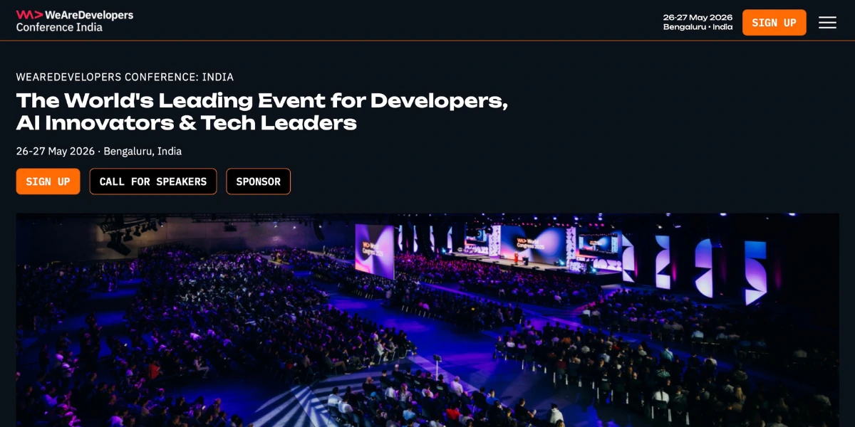 WeAreDevelopers Conference India 2026